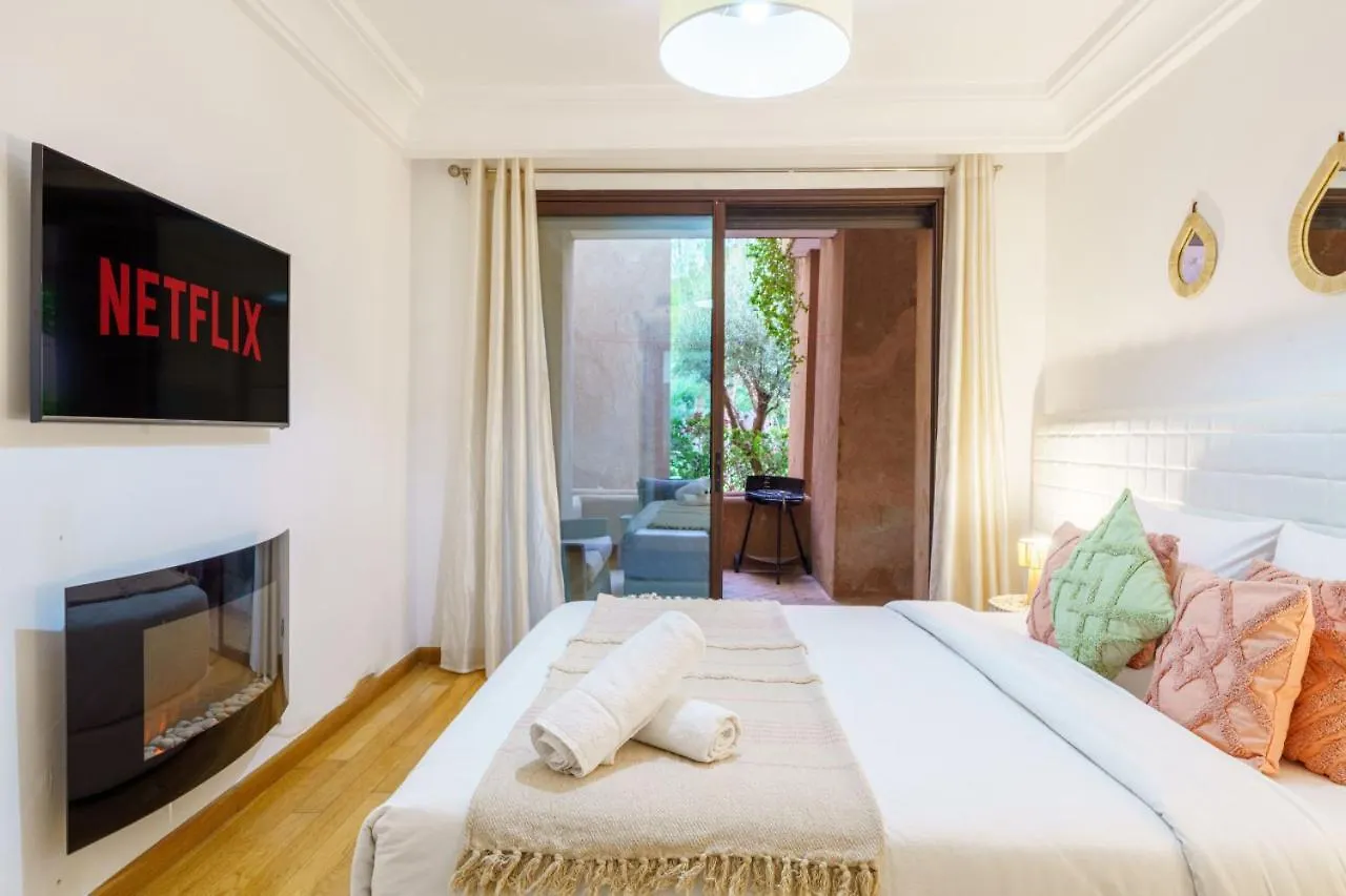 Appartement De Charme Residence Avec Piscine Wifi 마라케시 모로코